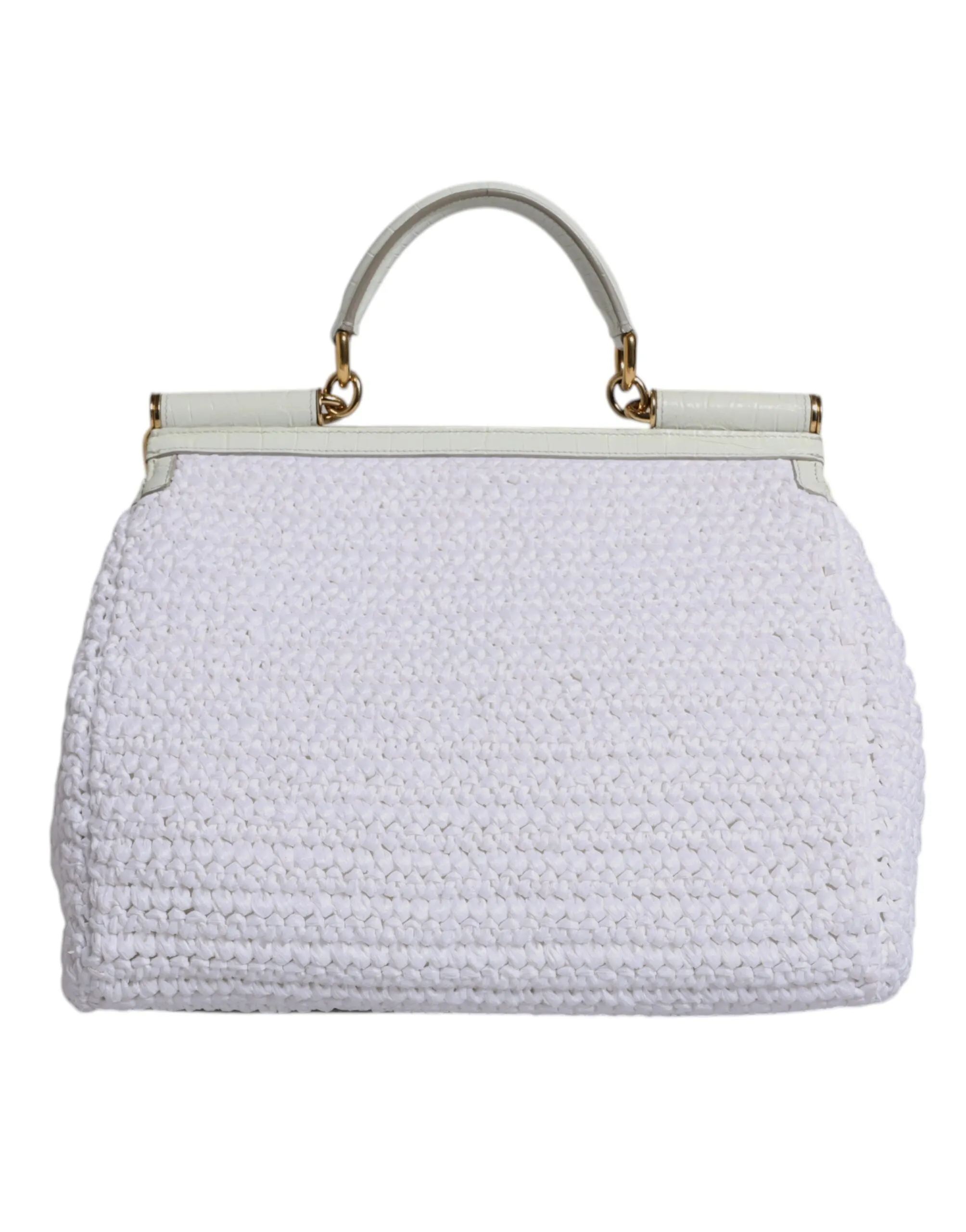 Bag Rafia Top Crossbody Gabbana Large variety Popular picks Leather & White Handle Dolce