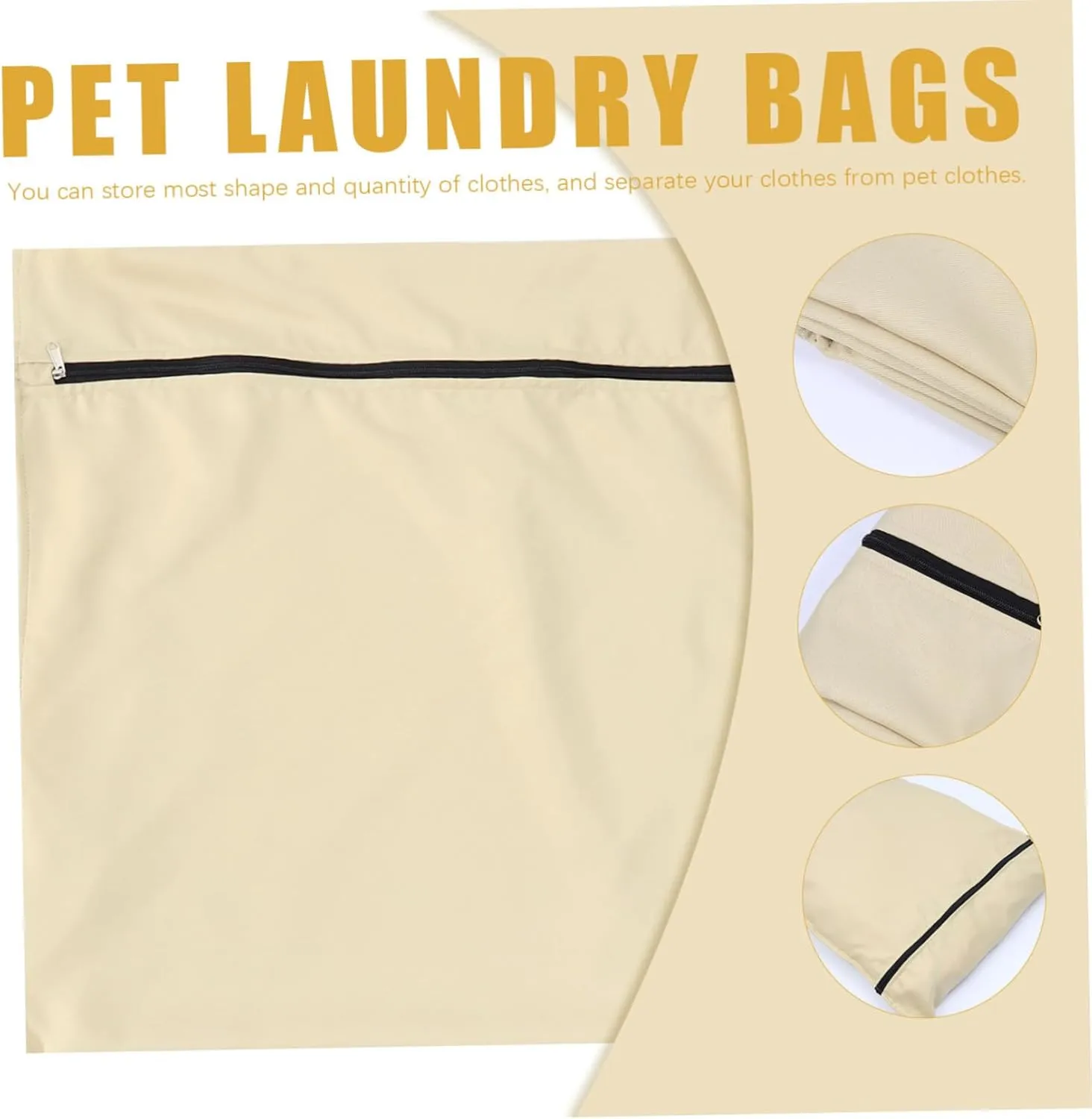 Bags Puppy Laundry Bag Storage Holder for Pet Clothes Zipper Closure Prevents Damage to Washer