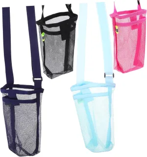 balacoo 4pcs Water Bottle Strap Holder Sling Hanging Kettle Bag Simple Water Kettle Carrier Pouch Travel Kettle Mesh Strap Kettle Carrying Bag Strap Water Mesh Bag Grid Cloth