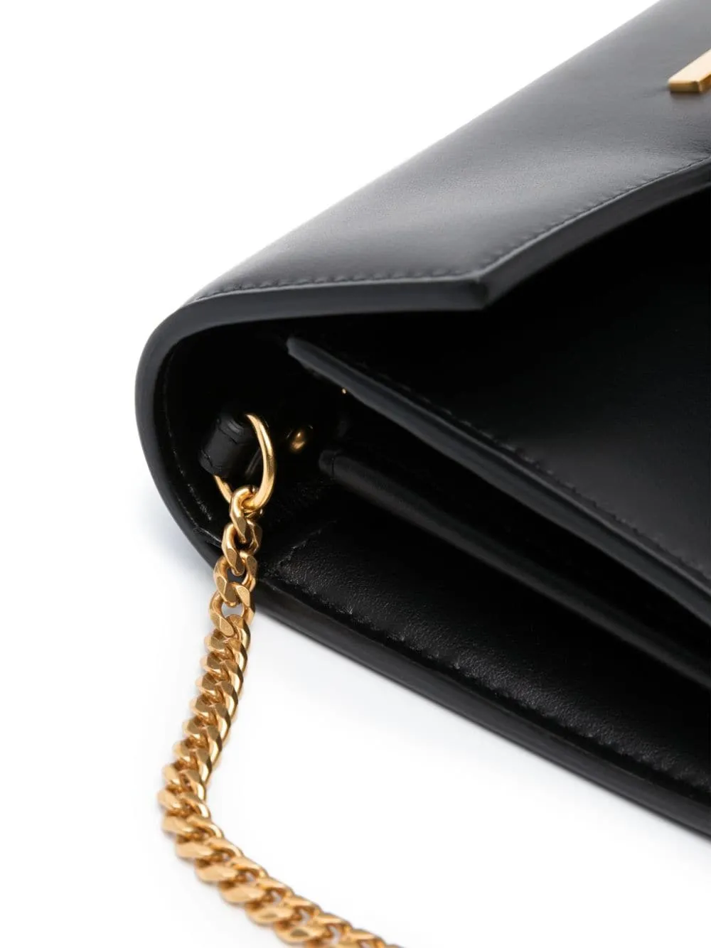 Balmain Logo-Plaque Leather Crossbody Bag