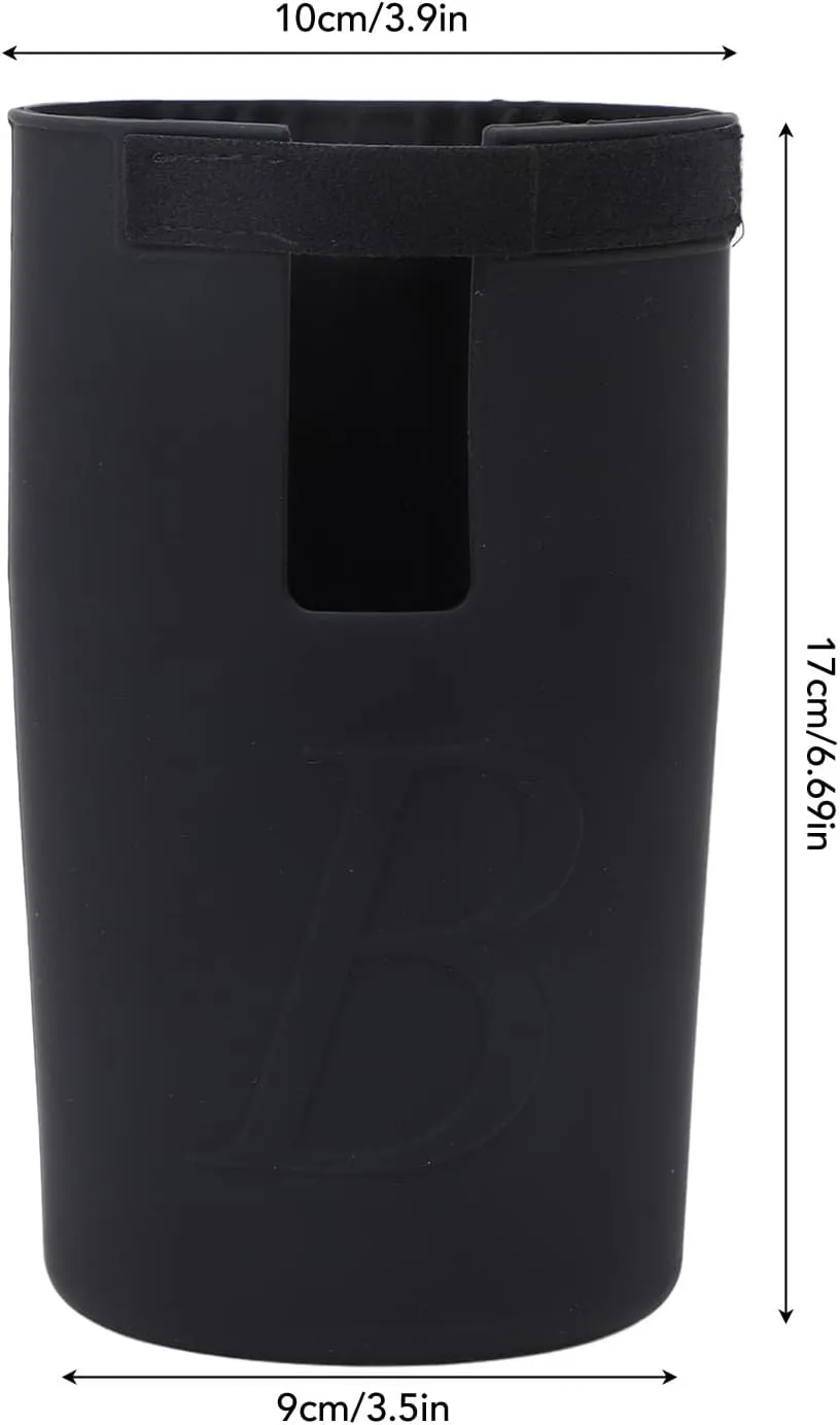 Beach Bag Cup Holder, Large Drink Holder Compatible with Bogg Bag (Black)