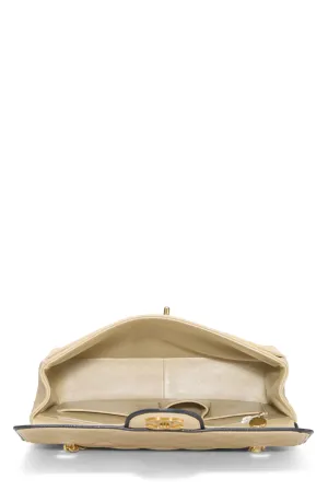 Beige Piped Quick delivery Power-efficient Beige Quilted Half Lambskin  Chanel, Small, Flap