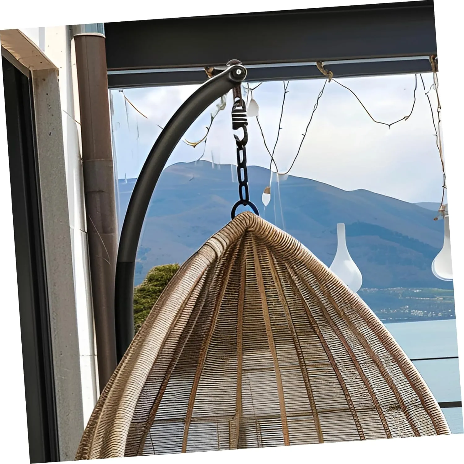 BESPORTBLE 3pcs Hammock Chair Pin Accessory Heavy Duty Metal Swing Hook for Secure Suspension for Porch Swings and Outdoor Relaxation Sturdy Design for Easy Setup and Stability