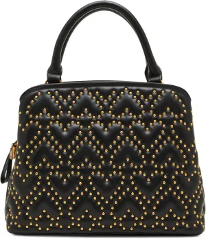 Betsey Johnson Stud Wallet Satchel, Black
