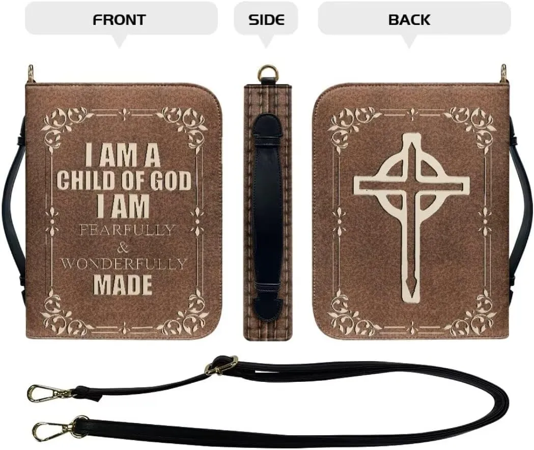 Bible Cover Case Bible Covers Carrying Bible Case Durable Multipurpose Handbag with Detachable Strap for Women Men