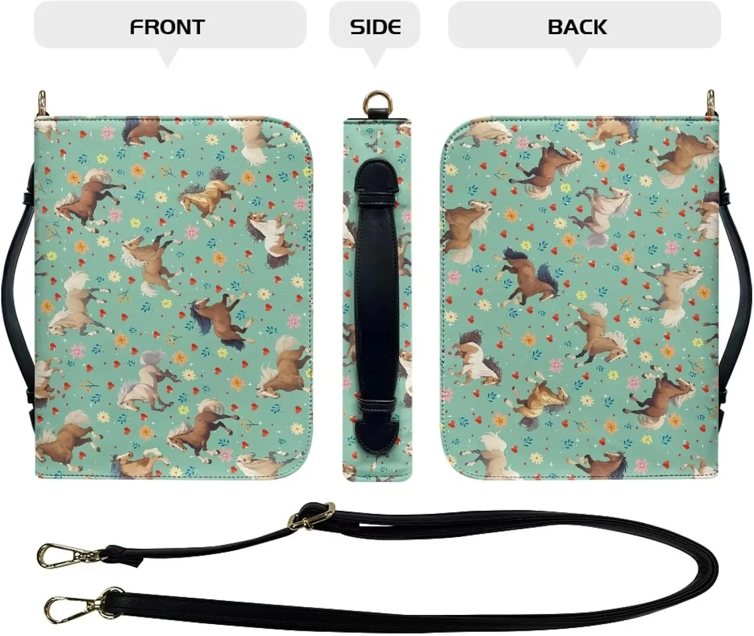 Bible Cover for Women Men Crossbody Bible Bags Church Bag