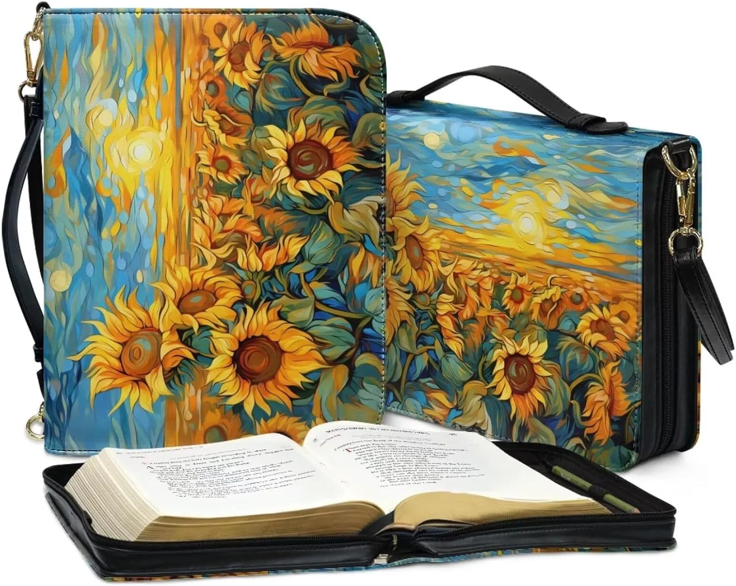 Bible Cover for Women Men Crossbody Bible Bags Church Bag