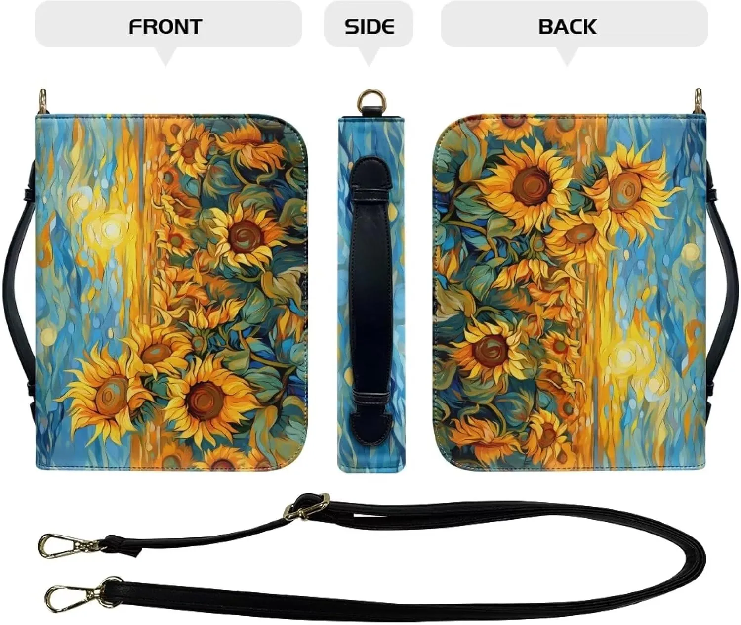 Bible Cover for Women Men Crossbody Bible Bags Church Bag