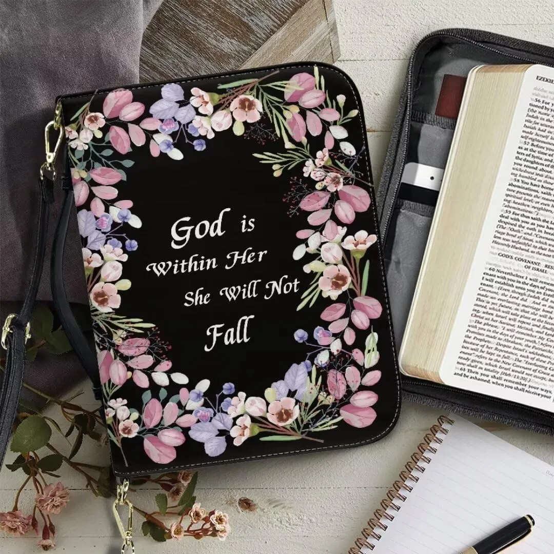 Bible Covers Bible Cover Case Large Capacity Carrying Case Bag with Multi Slots Strap for Women