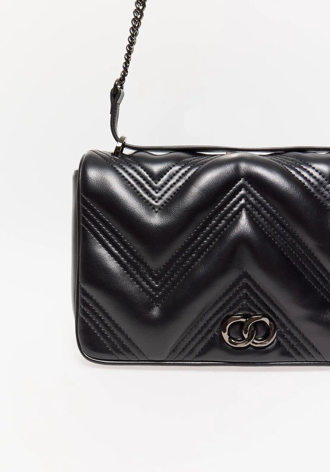 Big Crossbody Quilted Black - Black