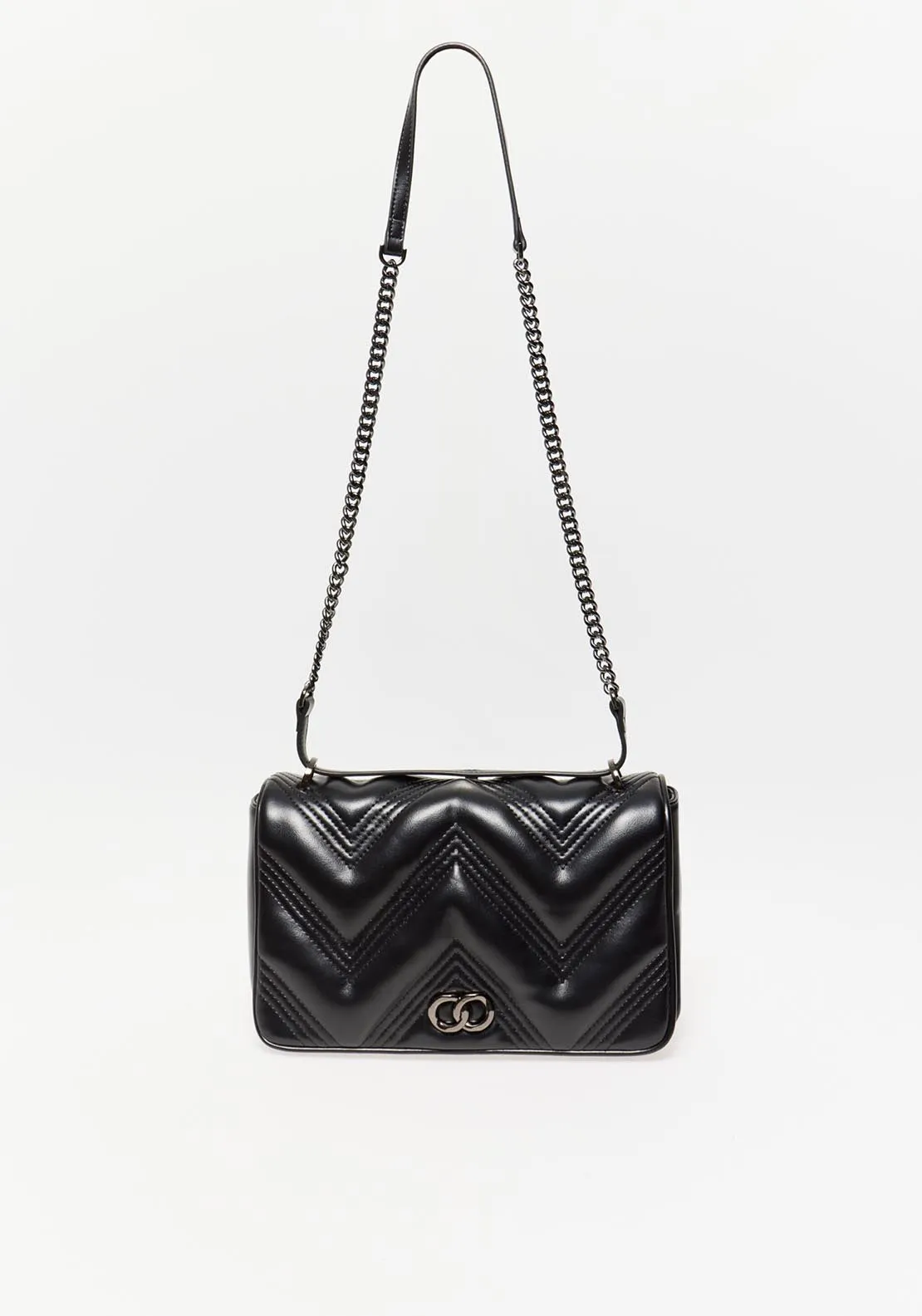 Big Crossbody Quilted Black - Black