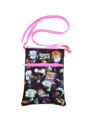 Bioworld x Invader Zim, GIR Snacks Passport Crossbody Bag