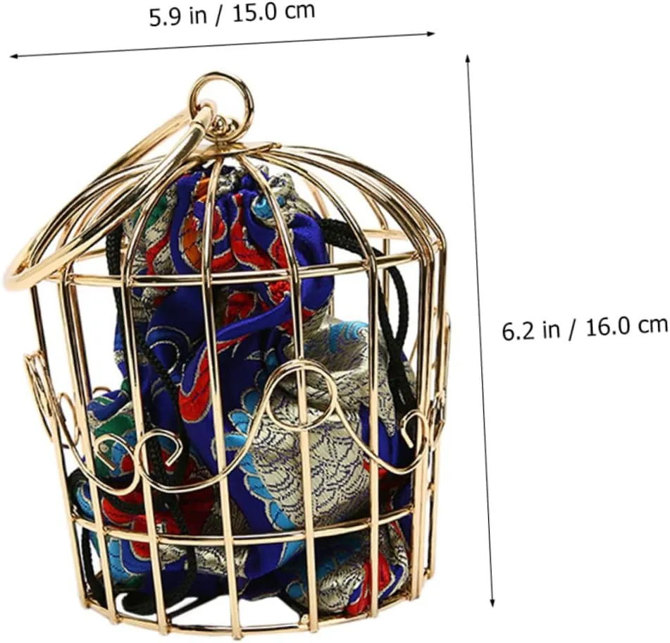 Bird Cage Bag Women Cross Body Bag Shoulder Bags Women Chain Handbag Ethnic Crossbody Bag Tribal