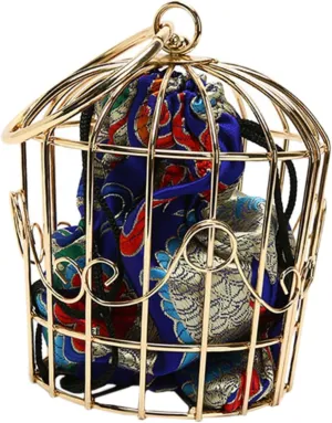 Bird Cage Bag Women Cross Body Bag Shoulder Bags Women Chain Handbag Ethnic Crossbody Bag Tribal