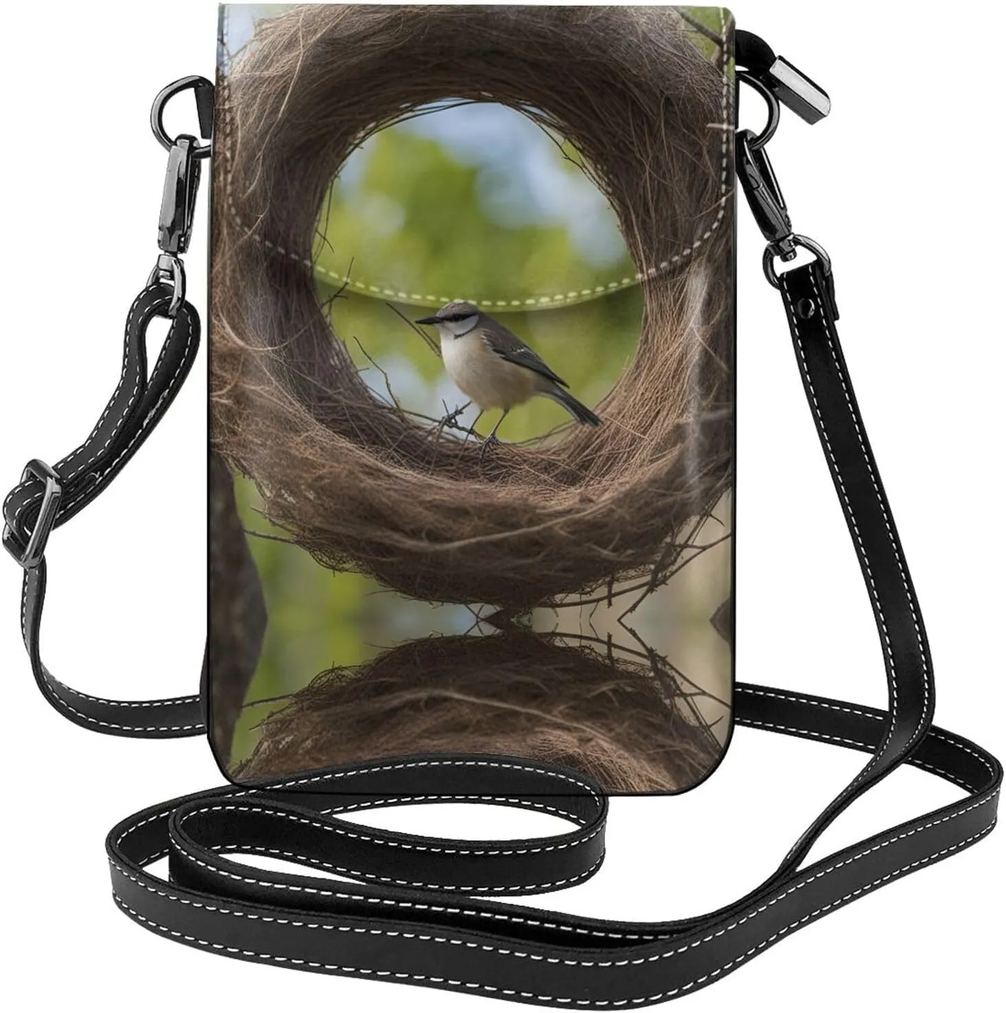 Birds Nest Lightweight Small Crossbody Bags Cell Phone Purses Travel Pouch Shoulder Bag For Women