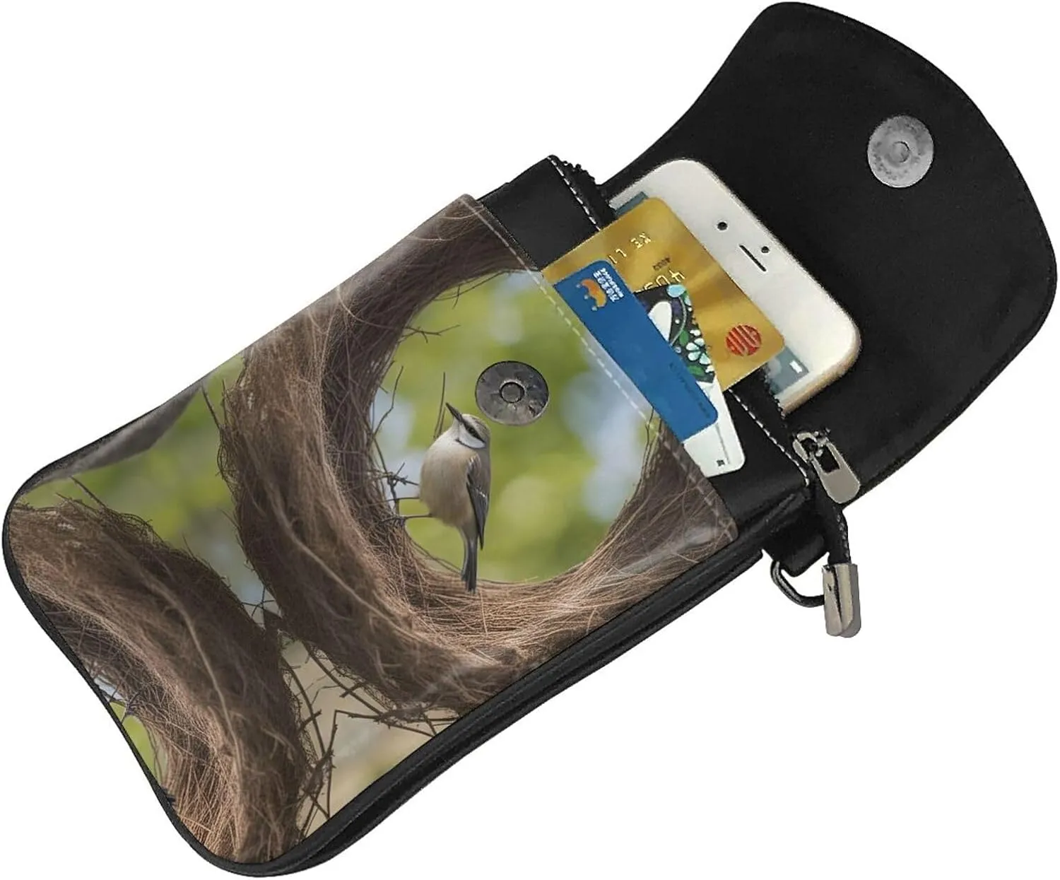 Birds Nest Lightweight Small Crossbody Bags Cell Phone Purses Travel Pouch Shoulder Bag For Women