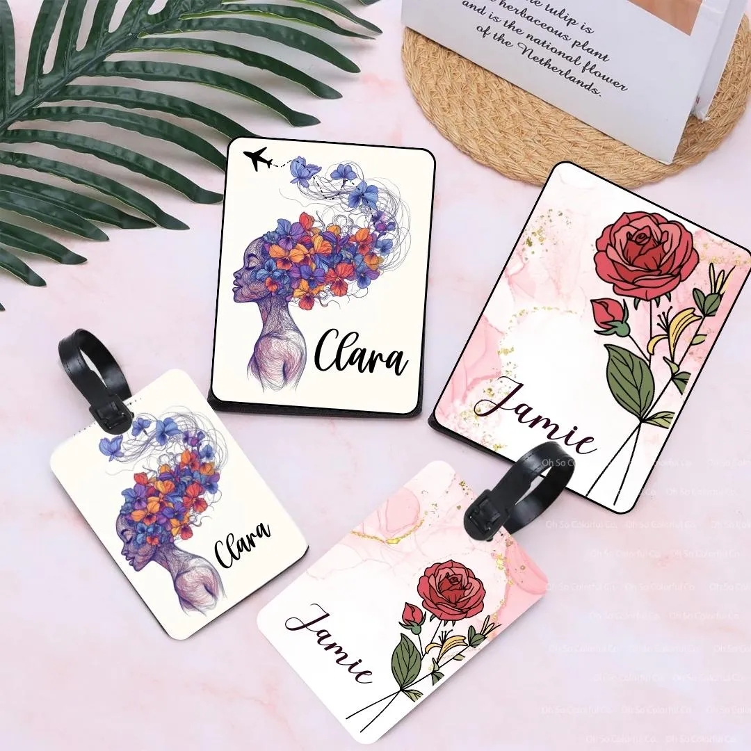 Birth Flower Passport Cover & Luggage Tag
