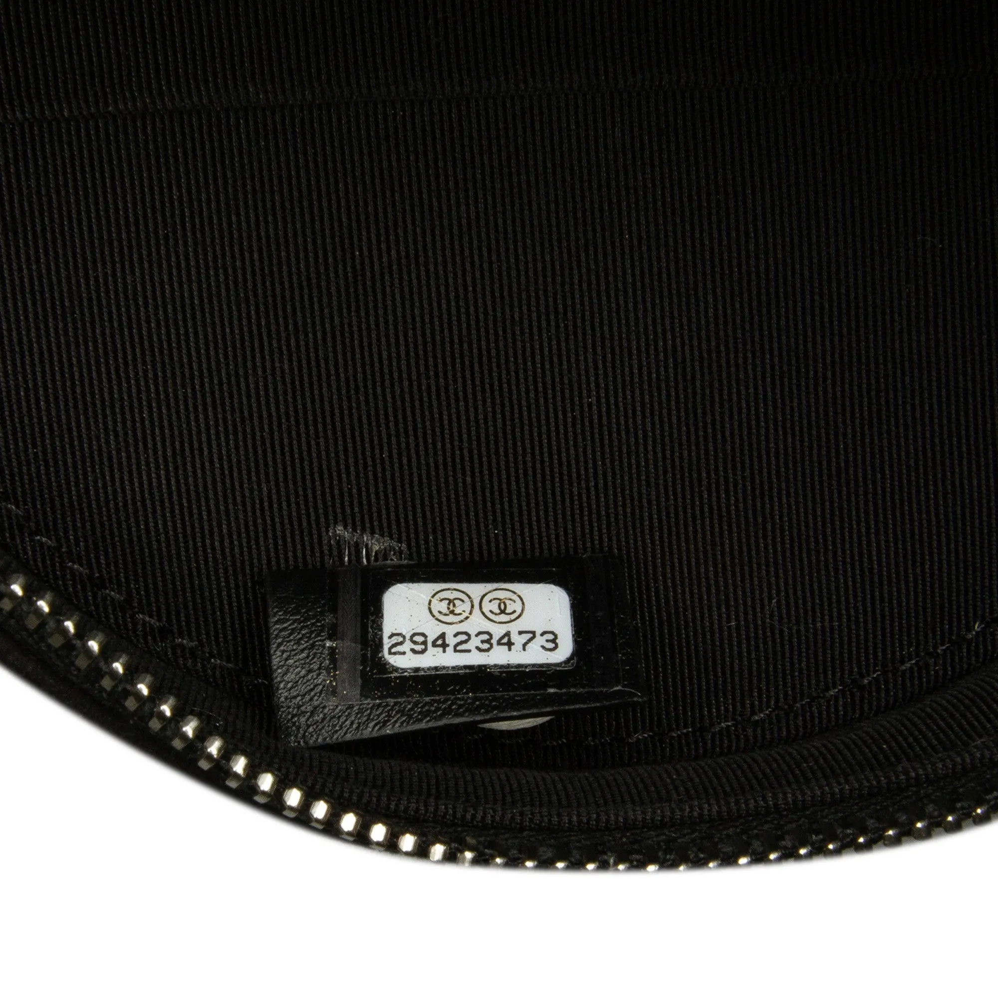 Black Chanel Suede Cocostellar Round Clutch on Chain Crossbody Bag