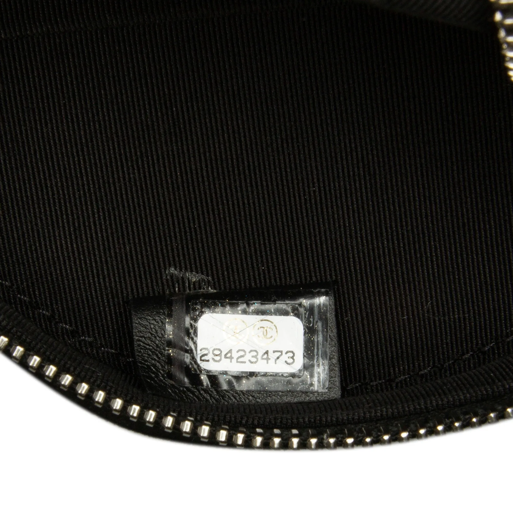Black Chanel Suede Cocostellar Round Clutch on Chain Crossbody Bag