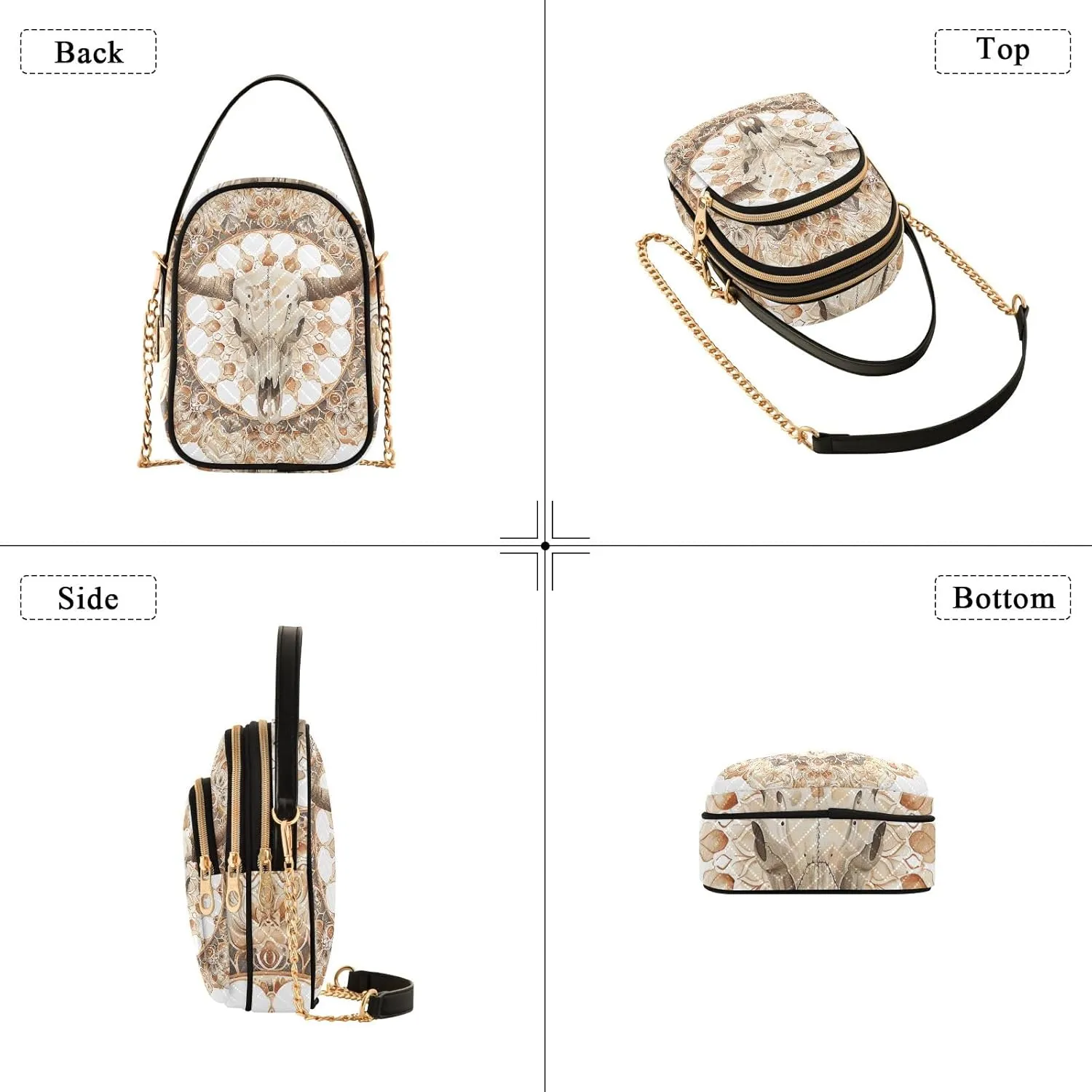 Boho Womens Shoulder Bags Crossbody Chain Strap Crossbody Bag