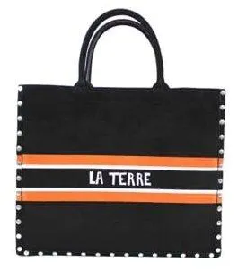 Book Tote Bag in Multi Colored Calfskin