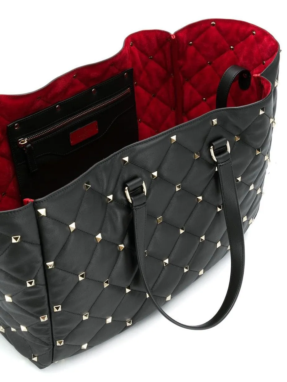 Boomstud Quilted Leather Tote Bag