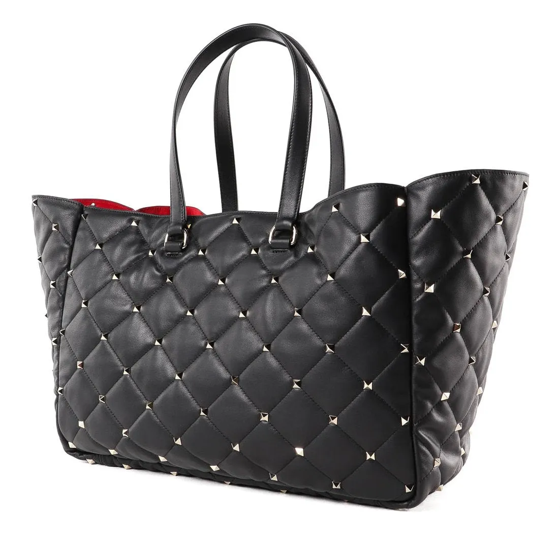 Boomstud Quilted Leather Tote Bag