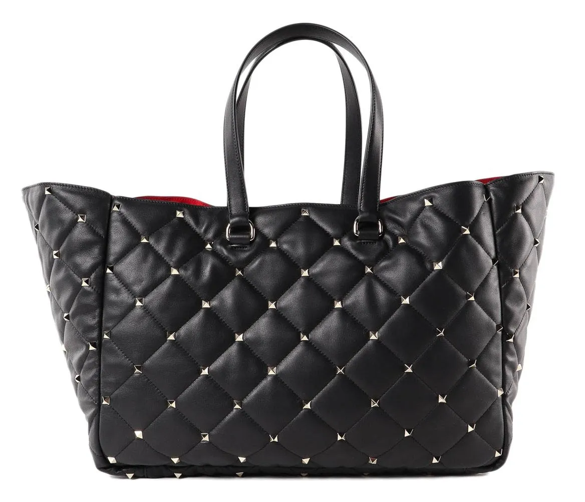 Boomstud Quilted Leather Tote Bag