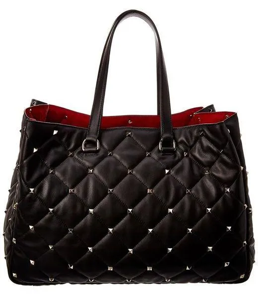 Boomstud Quilted Leather Tote Bag