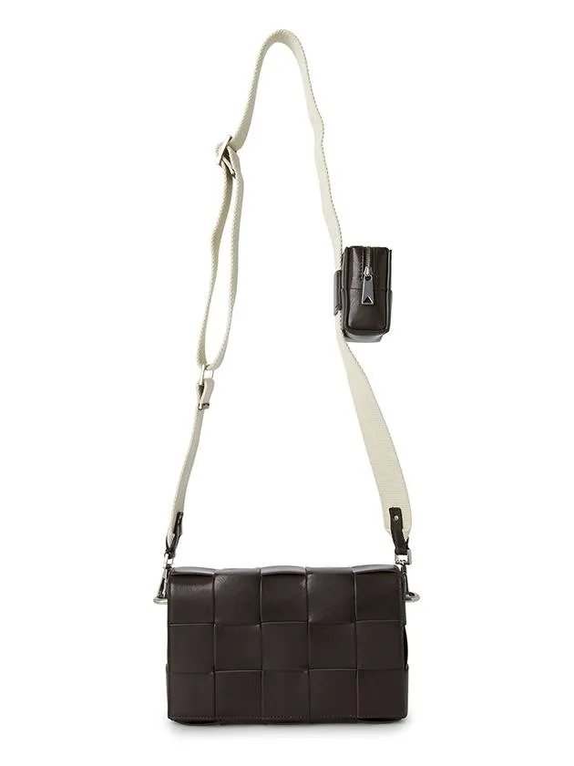 Bottega Veneta Cassette Versatil Strap Cross Bag Brown