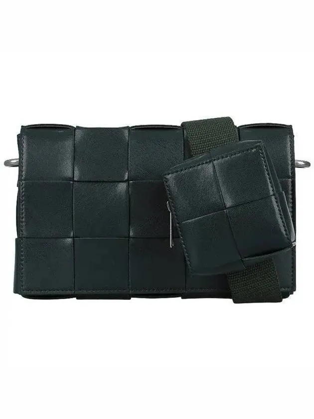 Bottega Veneta Cassette Versatile Strap Cross Bag Dark Green