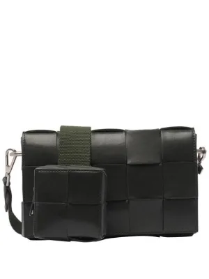 Bottega Veneta Cassette Versatile Strap Cross Bag Dark Green