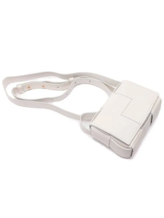 Bottega Veneta Intrecciato Cassette Small Cross Bag White