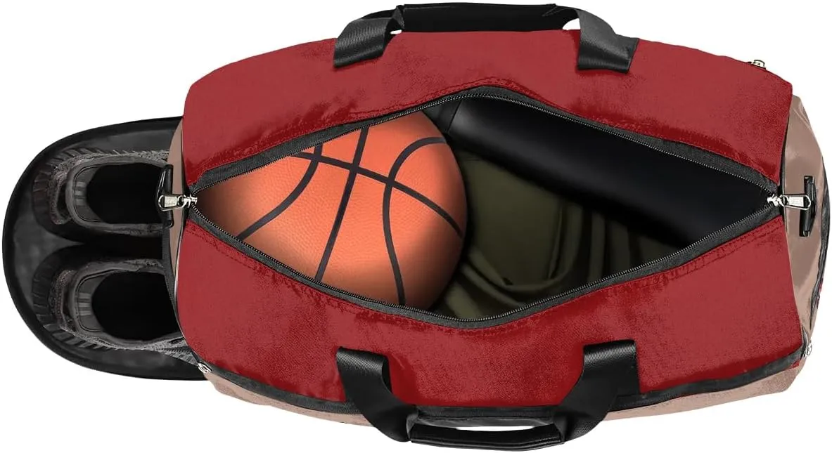 Boxing Sports Bag Gym Bag for Adults Personalized Duffel Bag for Men Large luggage Bags for Women Travel Tote Bag Gym Accessories for Men Women