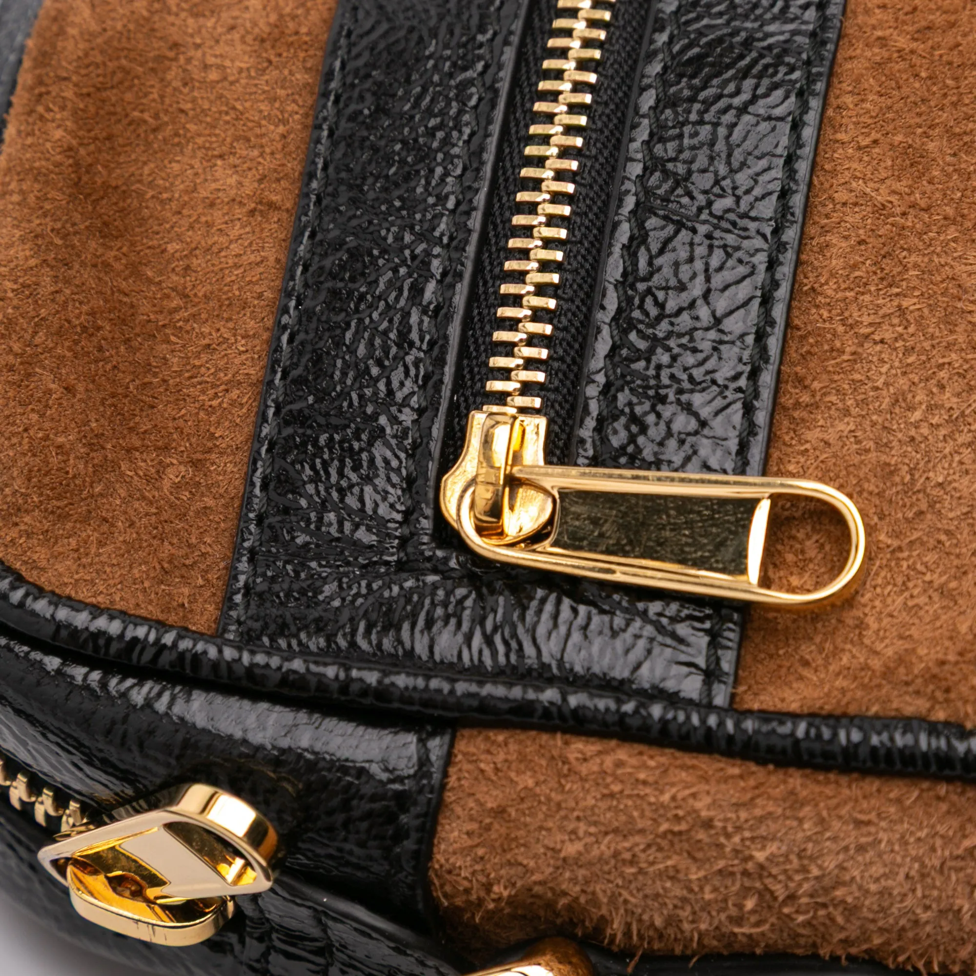 Brown Gucci Mini Suede Ophidia Crossbody