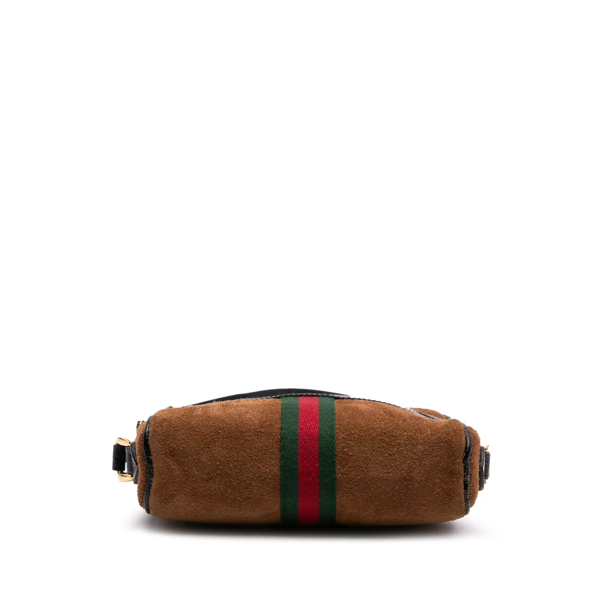 Brown Gucci Mini Suede Ophidia Crossbody