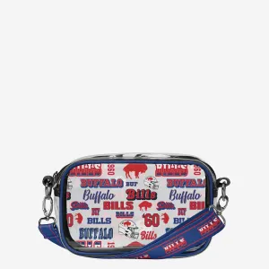 Buffalo Bills Repeat Retro Print Clear Crossbody Bag
