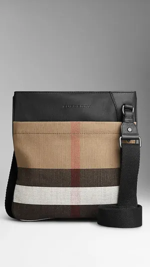 Burberry - Canvas Check Crossbody Bag