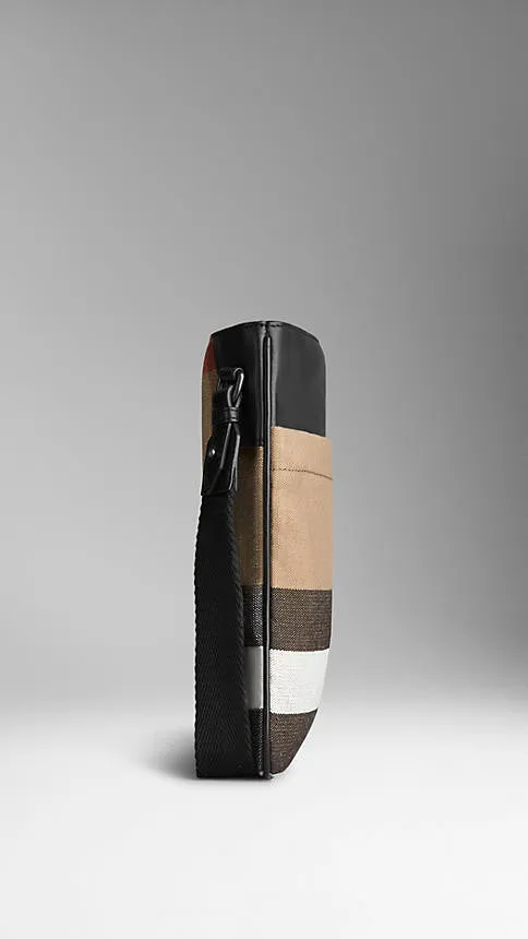 Burberry - Canvas Check Crossbody Bag