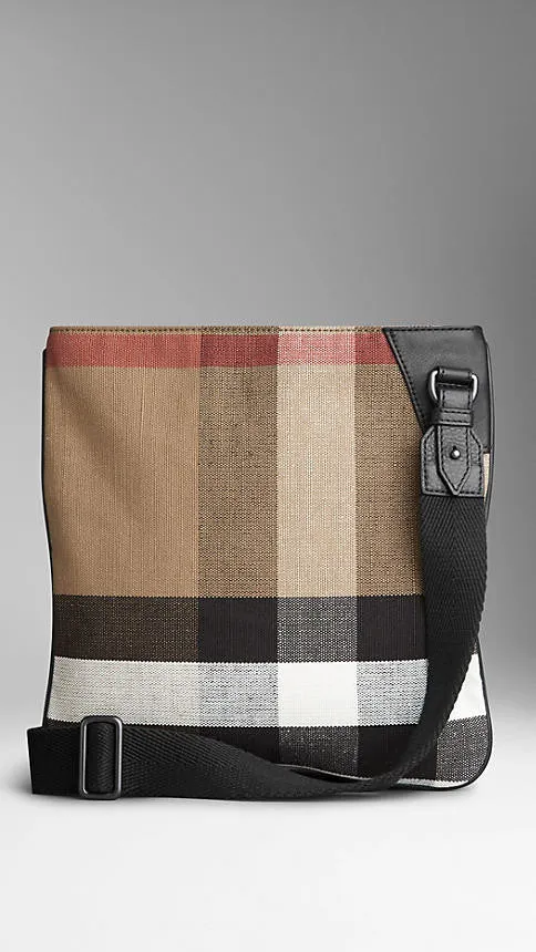 Burberry - Canvas Check Crossbody Bag