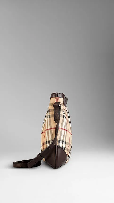 Burberry  - Medium Haymarket Check Crossbody Bag