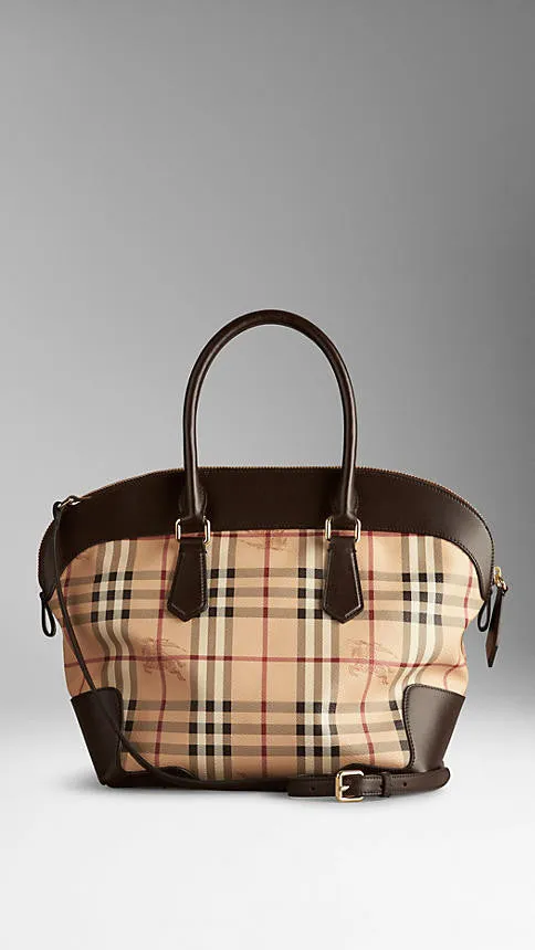 Burberry  - Medium Haymarket Check Tote Bag