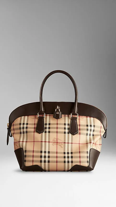 Burberry  - Medium Haymarket Check Tote Bag