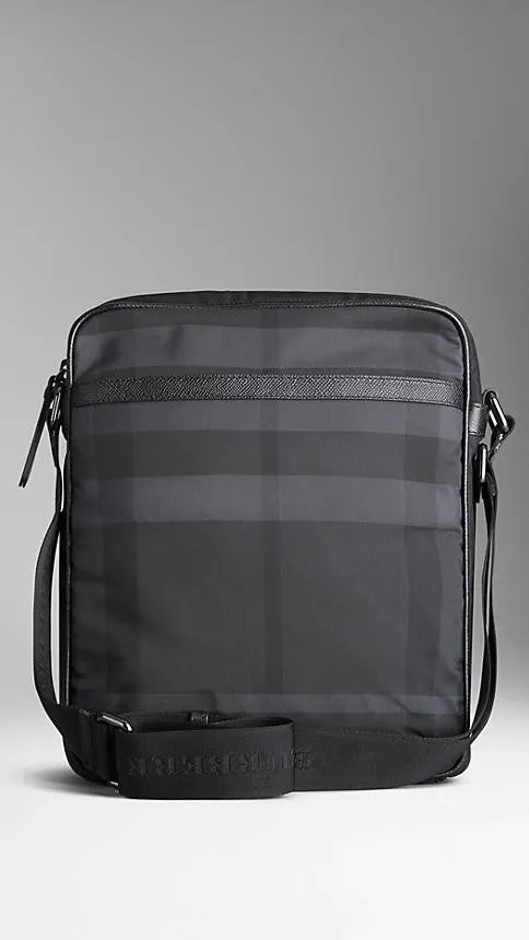 Burberry  - Small Beat Check Crossbody Bag