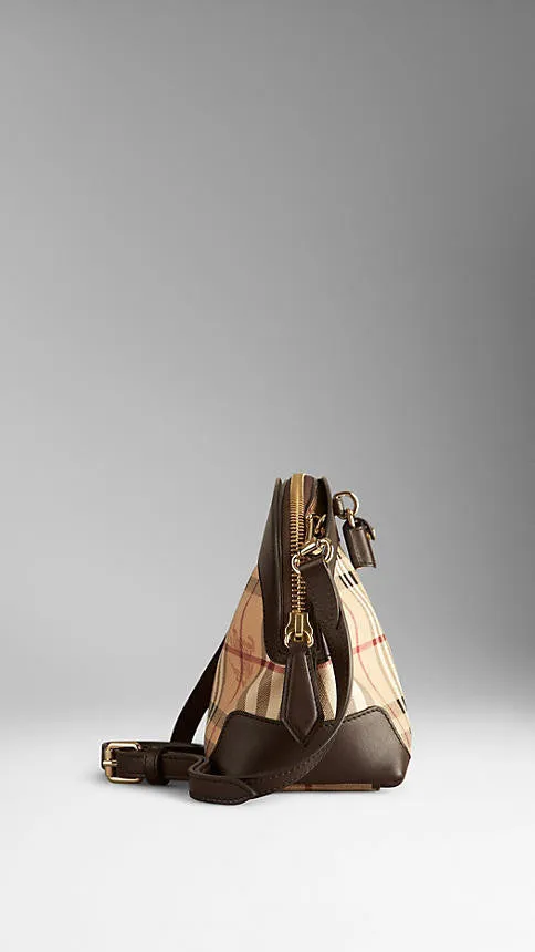 Burberry  - Small Haymarket Check Crossbody Bag