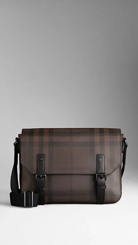 Burberry  - Smoked Check Messenger Bag