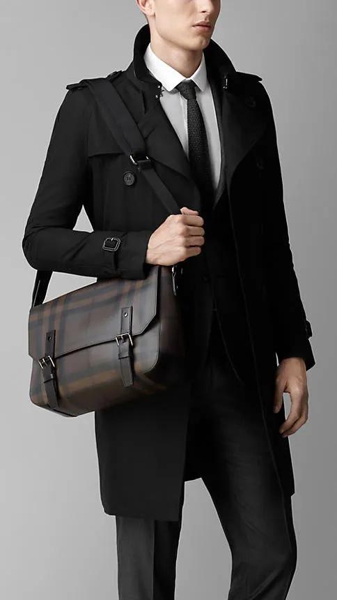 Burberry  - Smoked Check Messenger Bag