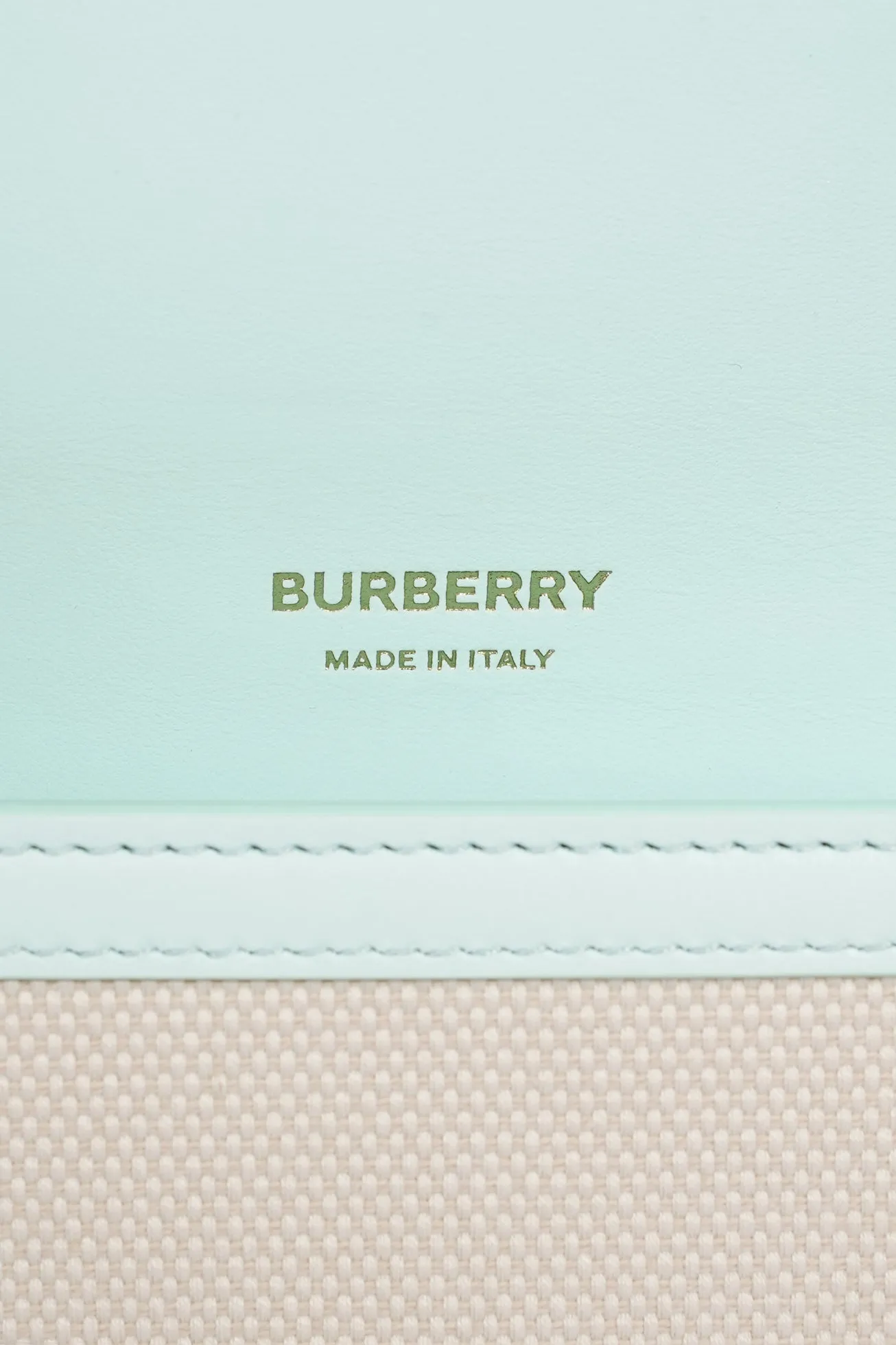 Burberry TB Crossbody Bag Cotton / Canvas White / Blue Mini