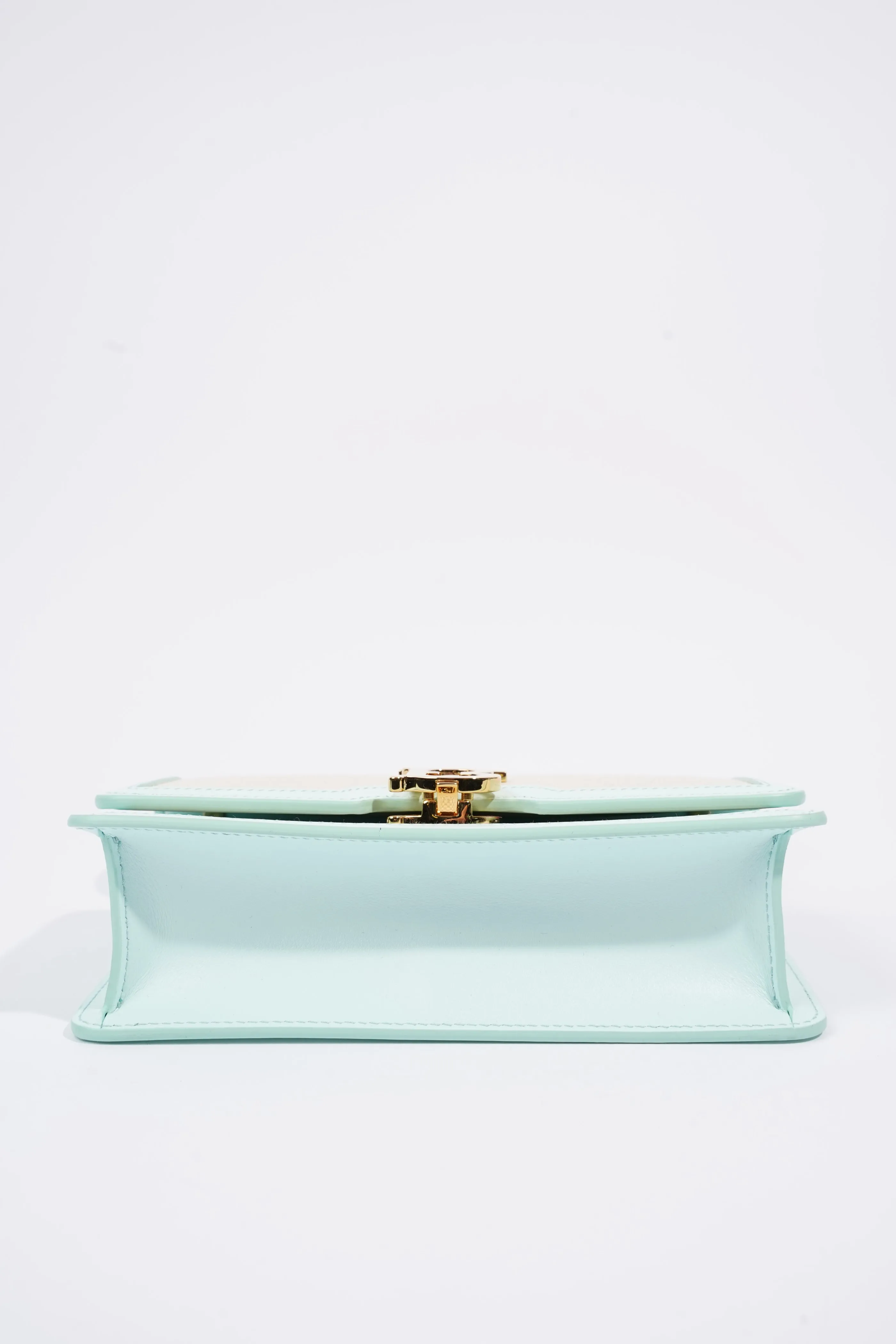 Burberry TB Crossbody Bag Cotton / Canvas White / Blue Mini