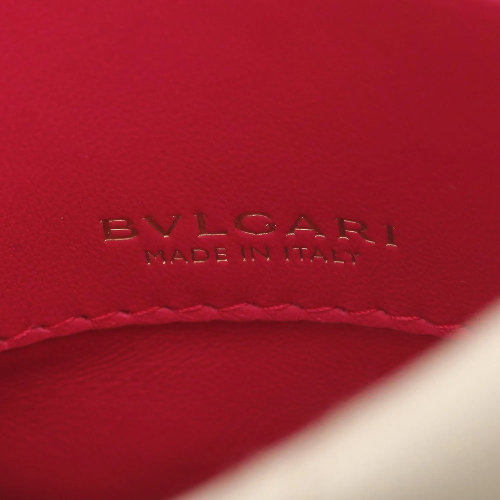 Bvlgari Serpenti Leather Cabochon Phone Case Crossbody